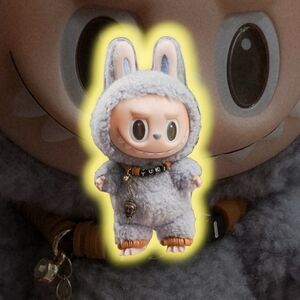 Labubu Handmade Jewelry Set – Heishi Clay Beads, Boho Bunny Necklace & Charm for